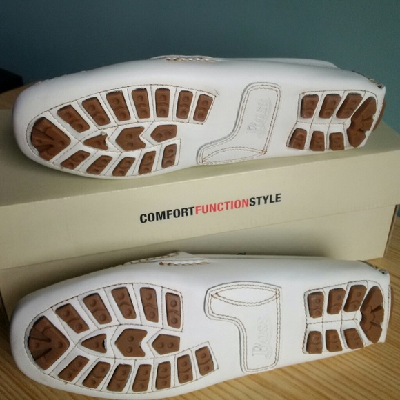 Bass SIMONE Driving Moccasins WHITE 8.5M - Picture 4 of 6